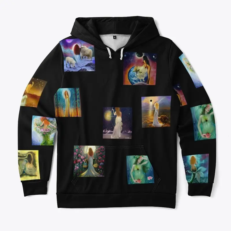 Zodiac Hoodie - AI Enhanced Digital Art